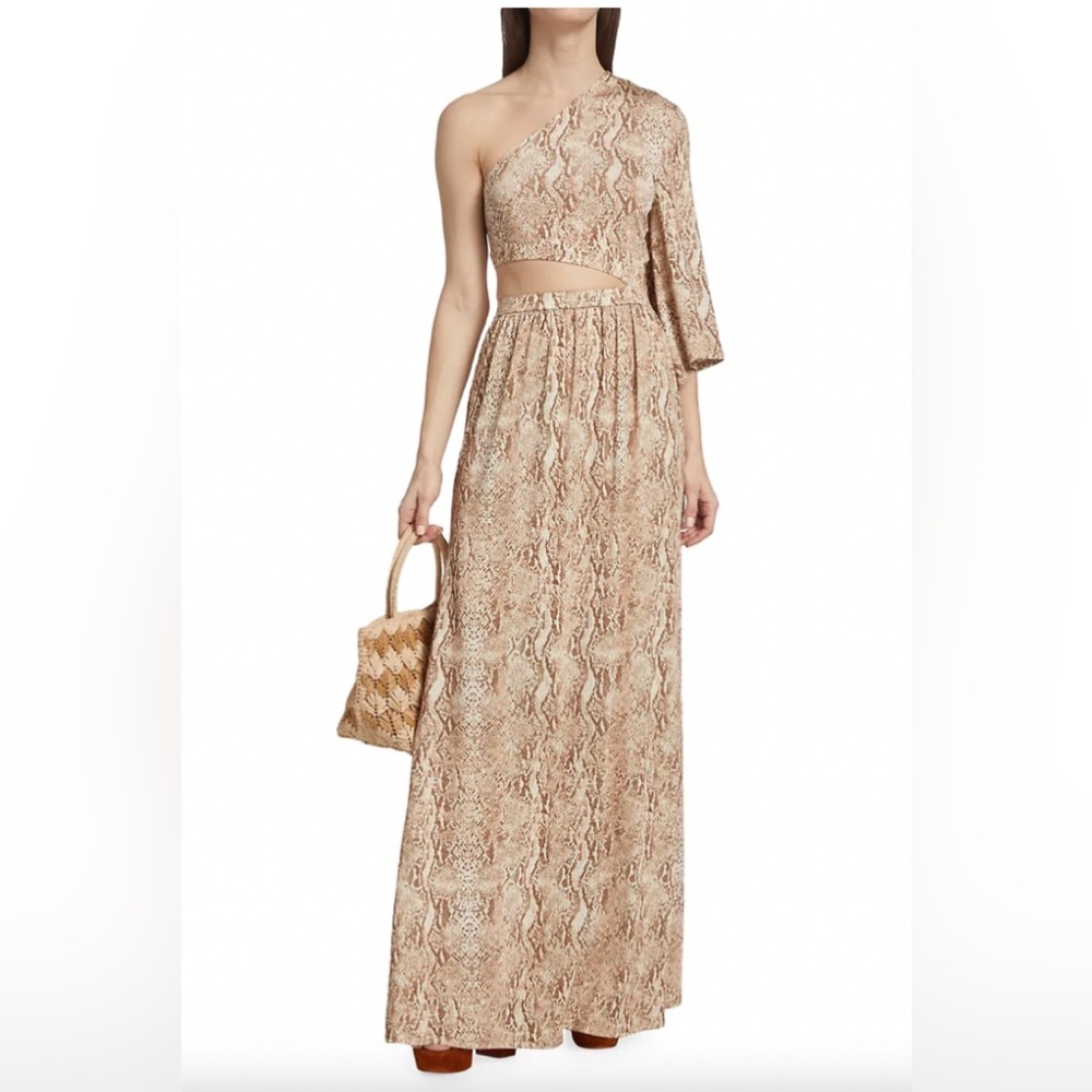 L'AGENCE Fontana Cut-Out Maxi Dress •Size Small• NWT •
